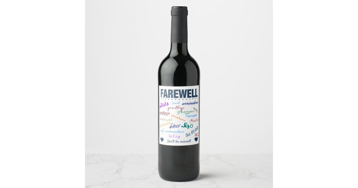 Goodbye Traitor Wine Label Funny Personalised Gift -  Portugal