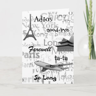 Farewell Greeting Card