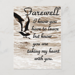 Farewell,I'll Miss You_ Postcard