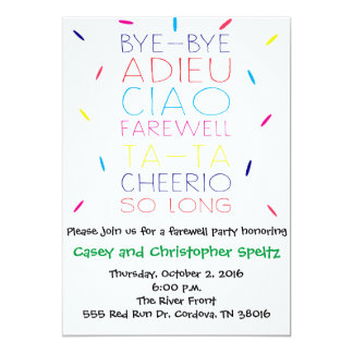 farewell invitations