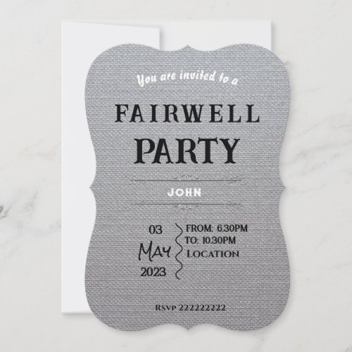 Farewell  invitation