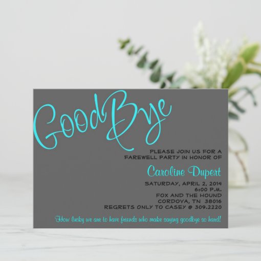 Farewell Invitation | Zazzle