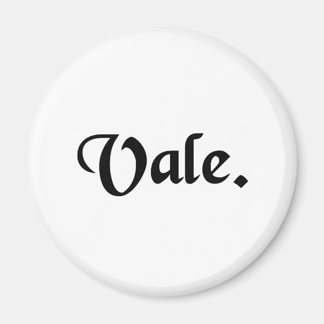 Farewell. Magnet (Front)