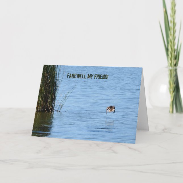 Farewell my friend card (Front)