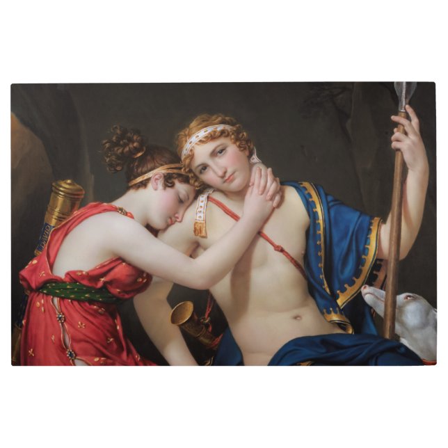 Farewell of Telemachus and Eucharis Metal Print (Front)