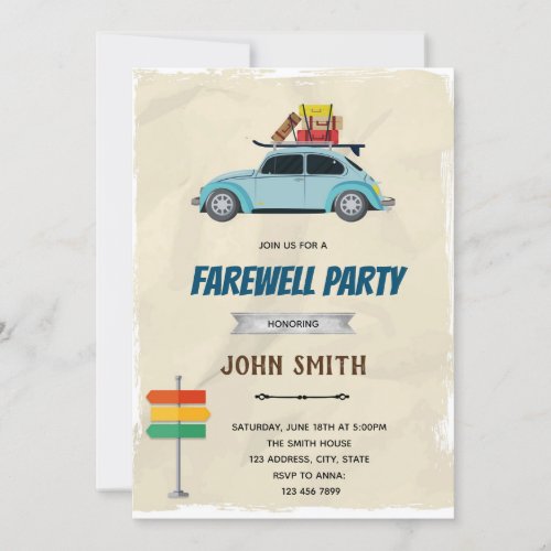 Farewell party invitation