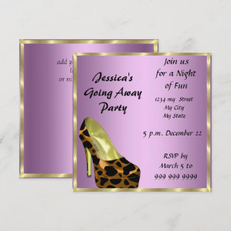 Farewell Party Invitation Card good bye