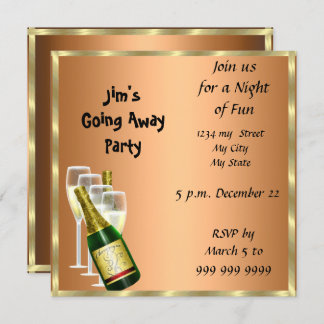 Farewell Party Invitation Card good bye