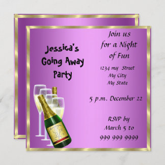 Farewell Party Invitation Card good bye