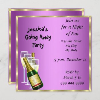 Farewell Party Invitation Card Good Bye by invitesnow at Zazzle