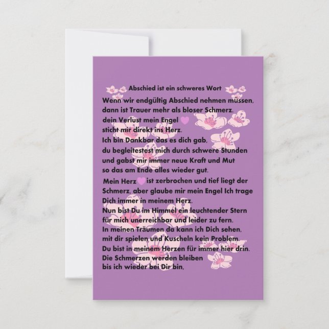 farewell poem (Front)