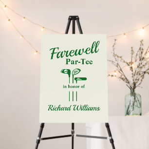 Farewell Retirement Golf Clubs Themed Par Tee Foam Board