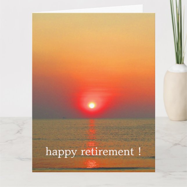 farewell sunset big card (Front)