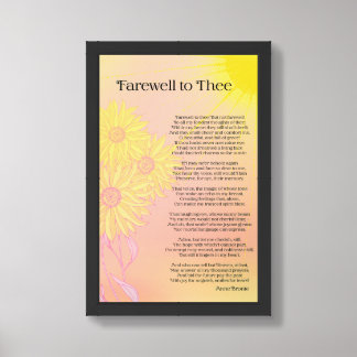 farewell to thee- Anne Bronte print