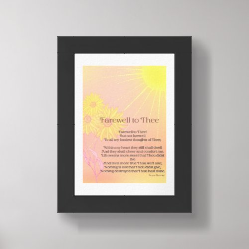 farewell to thee_ Anne Bronte print