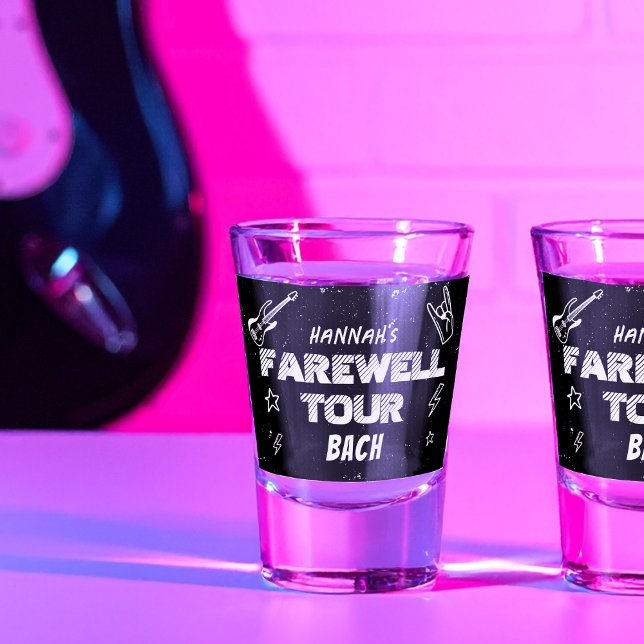 Farewell Tour Punk Rock Band Bachelorette Party Shot Glass (Creator Uploaded)