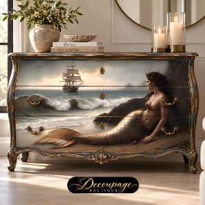 Farewell Voyage Mermaid Decoupage Tissue Paper