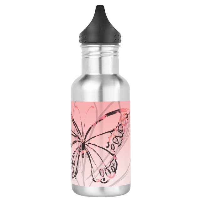 Farfalla Sanctuary Stainless Steel Water Bottle (Left)