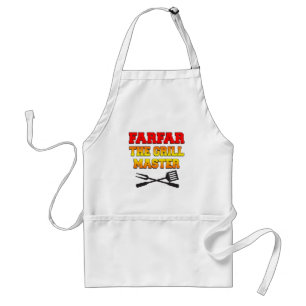 Farfar The Grill Master Swedish Grandfather Adult Apron