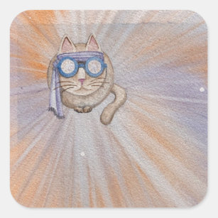 FarFarOut Cat Sticker