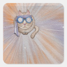 FarFarOut Cat Sticker