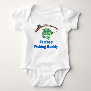 Farfar's Fishing Buddy Baby Bodysuit