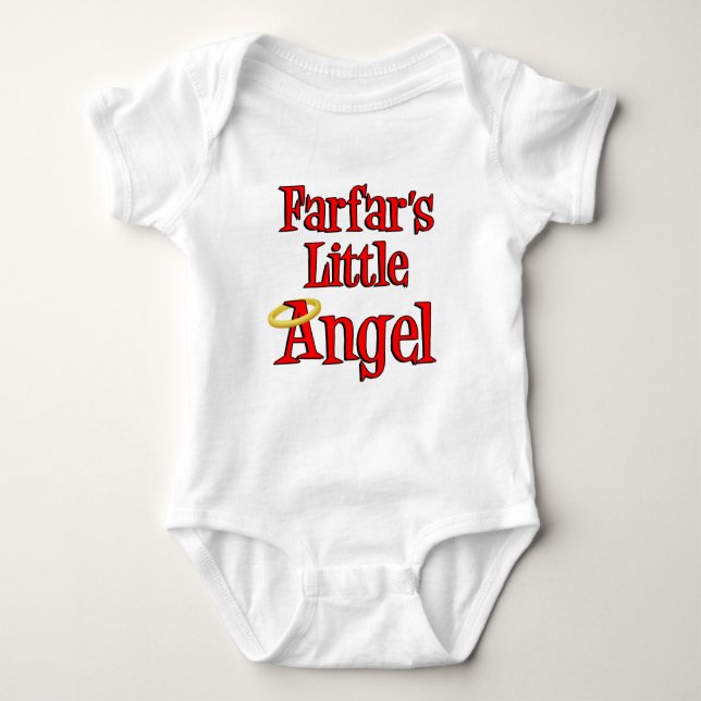 Farfar's Little Angel Baby Bodysuit (Front)