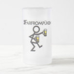 Farfromp&#252;ken Frosted Glass Beer Mug at Zazzle