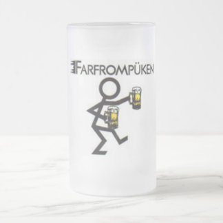 farfrompüken frosted glass beer mug