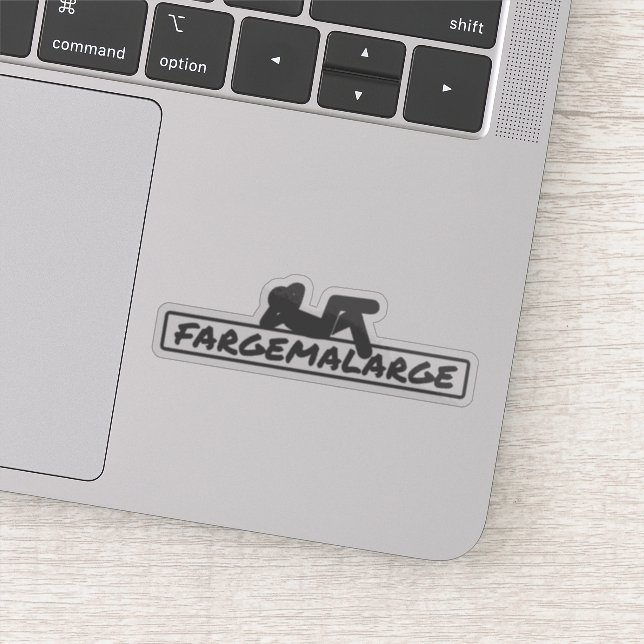 Fargemalarge Laptop Sticker (Detail)