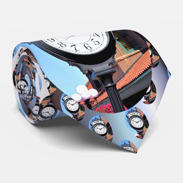 Fargo Clock Neck Tie (Rolled)