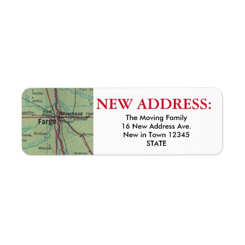 Fargo New Address Label