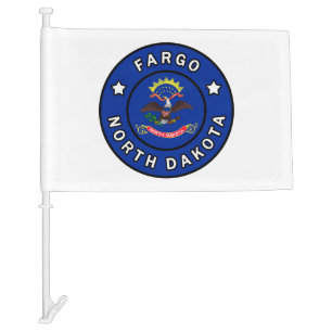 Fargo North Dakota Car Flag