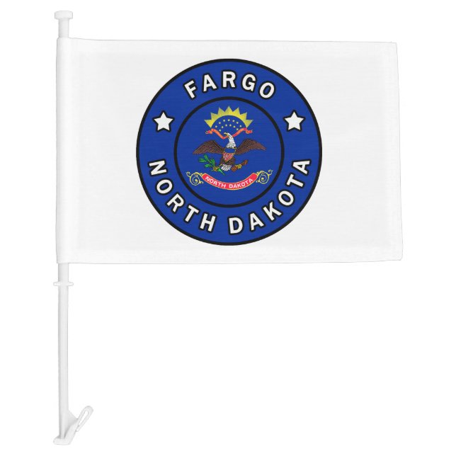Fargo North Dakota Car Flag (Front)