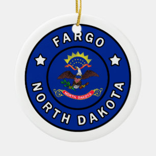Fargo North Dakota Ceramic Ornament