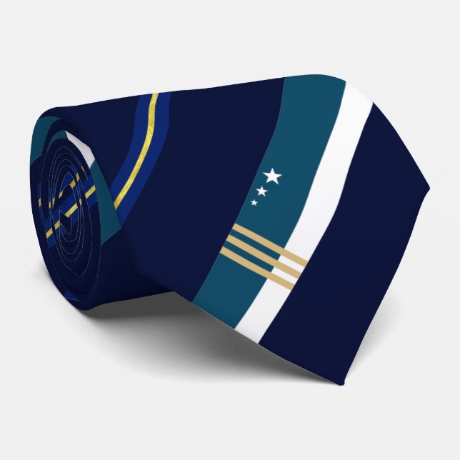 Fargo (North Dakota) city flag Neck Tie (Rolled)