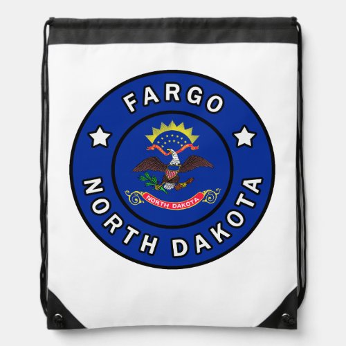 Fargo North Dakota Drawstring Bag