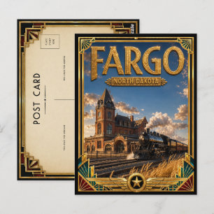 Fargo North Dakota Vintage Art Deco Golden Age Postcard
