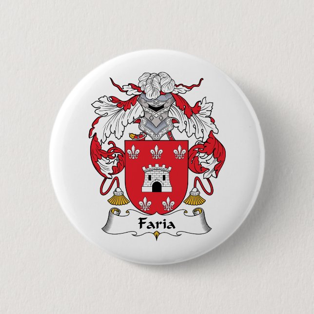 Faria Family Crest Button (Front)