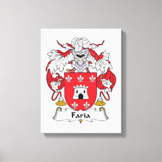 Faria Family Crest Canvas Print