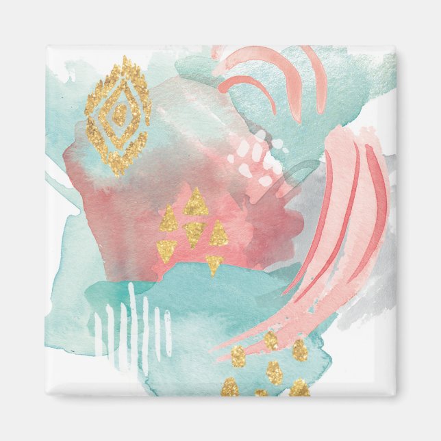 Faridas Abstract - Muted Colors Magnet (Front)