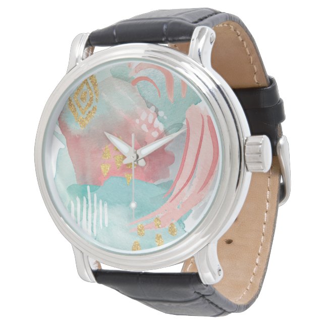 Faridas Abstract - Muted Colors Watch (Angled)