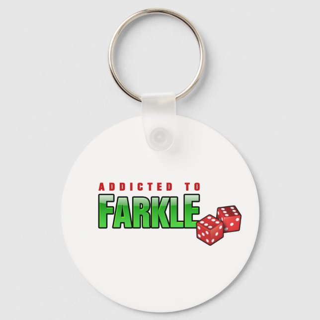 FARKLE - addicted Keychain (Front)