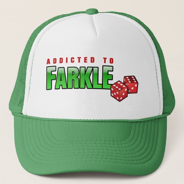 FARKLE - addicted Trucker Hat (Front)