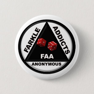 Farkle Addicts Anonymous (2010 Version) Button