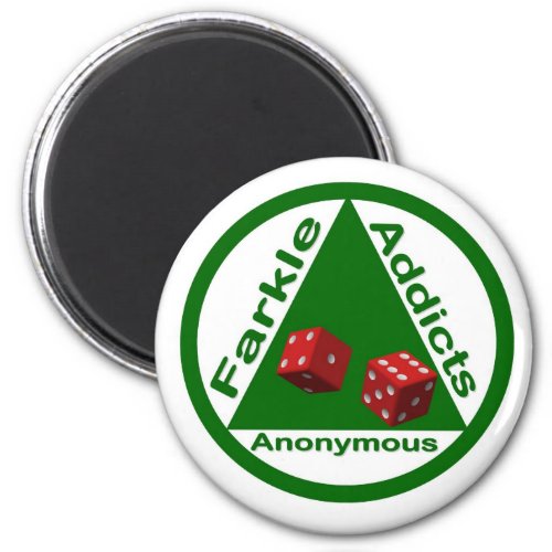 Farkle Addicts Anonymous Magnet