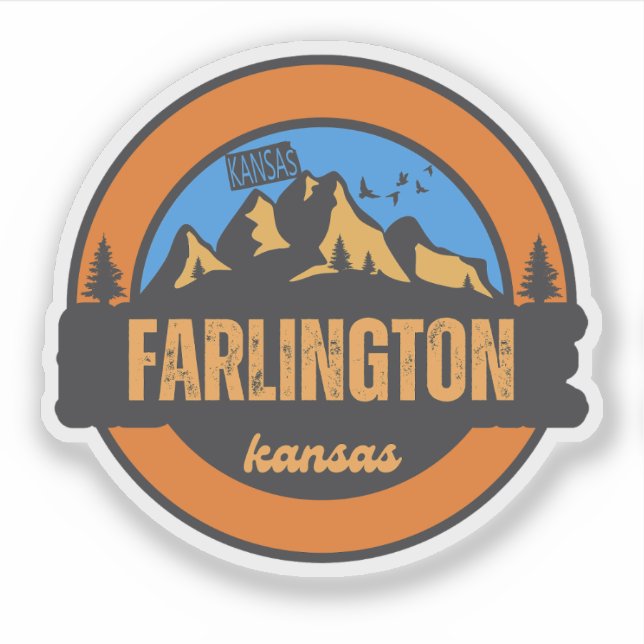 Farlington, Kansas Sticker (Front)