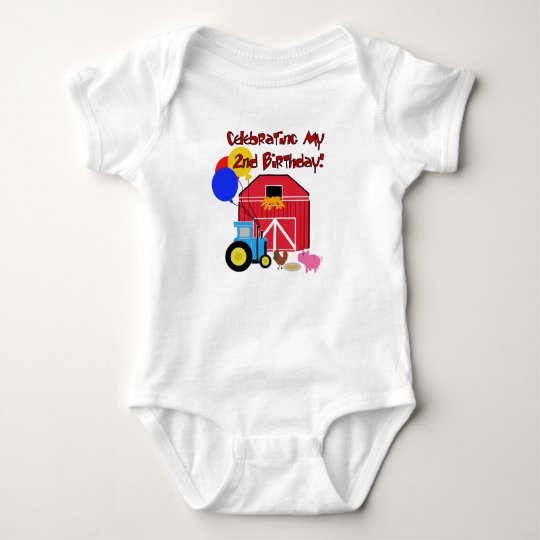 Farm 2nd Birthday Baby Bodysuit