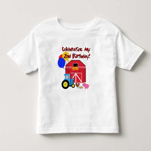 Farm 2nd Birthday Tshirts and Gifts (Front)