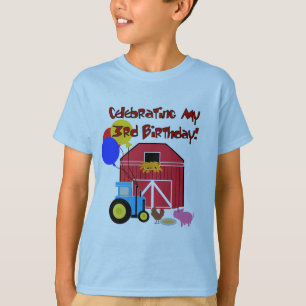 Farm 3rd Birthday T-shirts and Gifts